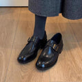 Damen elegante Mokassins mit Schnallenverzierung