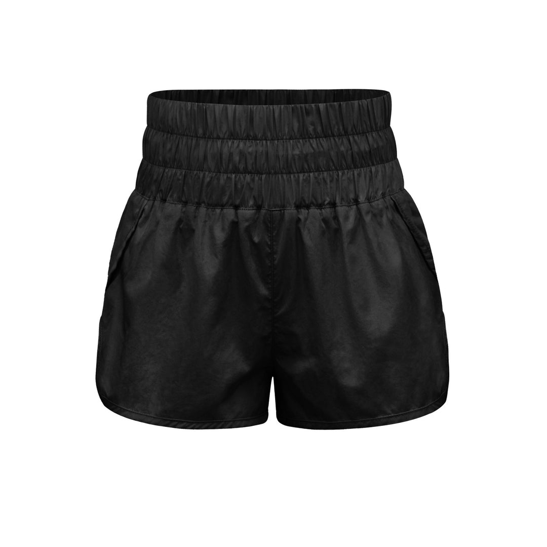 Damen sportliche Shorts mit elastischem Bund und praktischen Eingrifftaschen R&B
