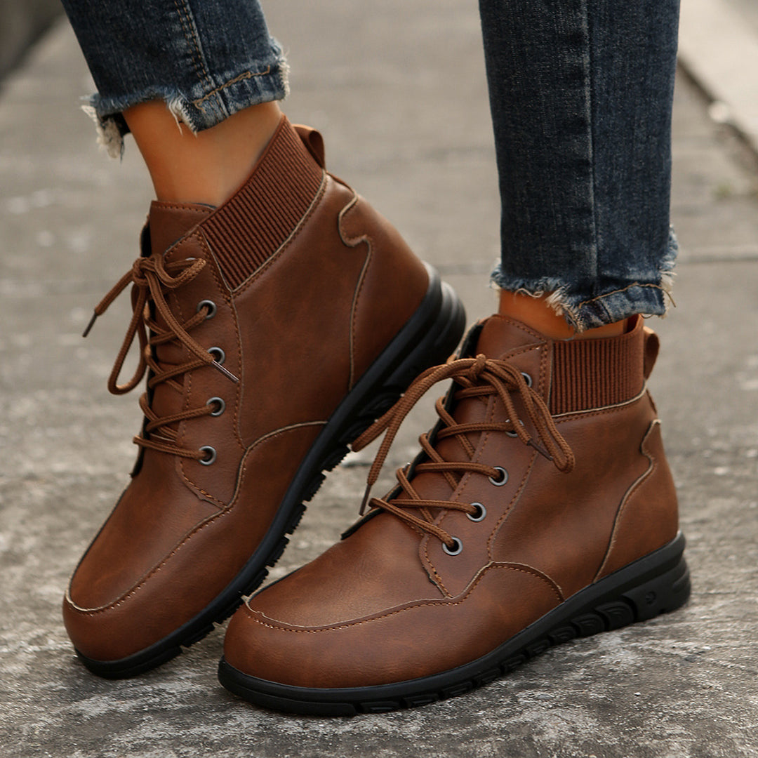 Damen Hochwertige Winterstiefel mit warmem Fleece-Futter und rutschfester Sohle R&B