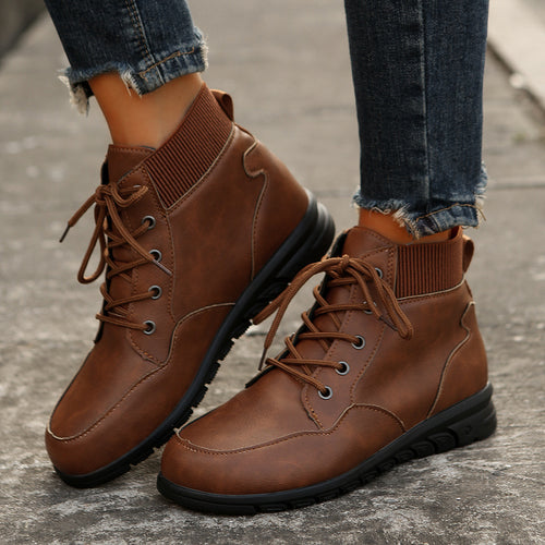 Damen Hochwertige Winterstiefel mit warmem Fleece-Futter und rutschfester Sohle R&B