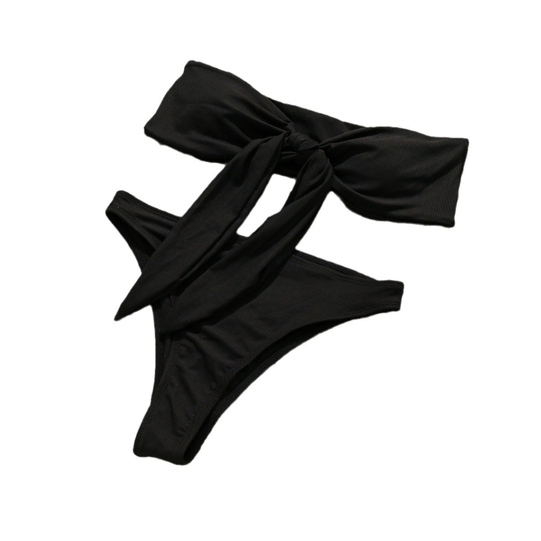 Damen Bandeau-Bikini mit Schleifen-Detail R&B