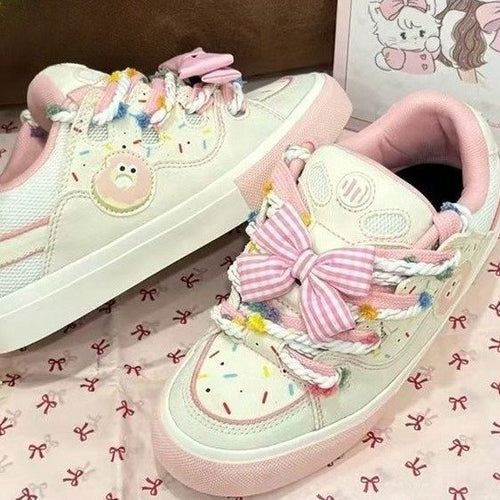 Damen Sneakers mit verspielten bunten Applikationen und komfortabler Dämpfung R&B