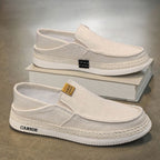 Damen Bequeme Slip-On Freizeitschuhe mit Strohborten und atmungsaktivem Obermaterial R&B