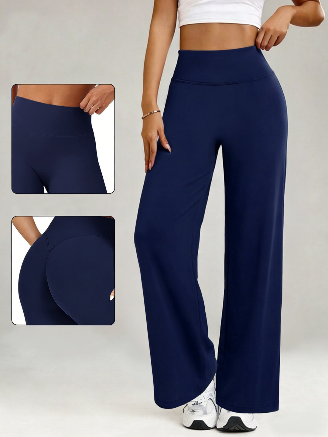 Damen Sportliche Hochbund-Hose R&B