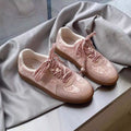Damen Modische Sneakers mit floralem Design und dekorativen Schnürsenkeln R&B