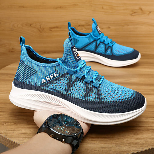 Damen Sportliche Strick-Sneakers mit rutschfester Sohle und atmungsaktivem Obermaterial R&B
