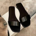 Damen Elegante und flache Sandalen mit breitem Riemendesign R&B