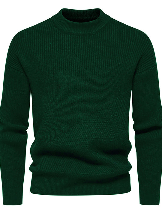 Herren Feinstrickpullover mit modernem Rippenmuster und hochwertiger Verarbeitung R&B