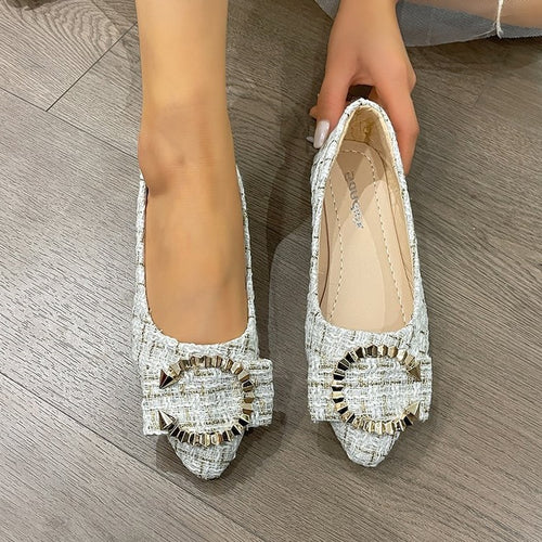 Damen elegante Slipper mit glitzerndem Schmuckdetail R&B