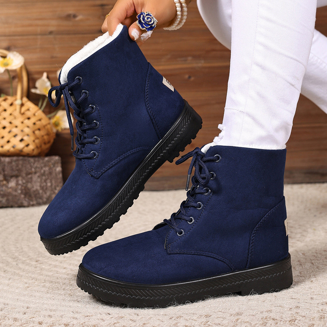 Damen Warm Gefütterte Winterstiefel R&B
