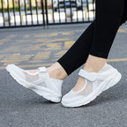 Damen Atmungsaktive Freizeitschuhe mit Klettverschluss und flexiblem Obermaterial