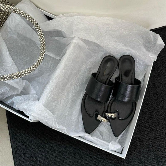 Damen elegante Mules mit funkelndem Design R&B