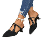 Damen elegante Slingback-Pumps mit Animal-Print und modischem Absatz