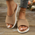 Damen Sportliche Freizeitsandalen mit atmungsaktivem Mesh-Obermaterial und flexiblem Fußbett R&B