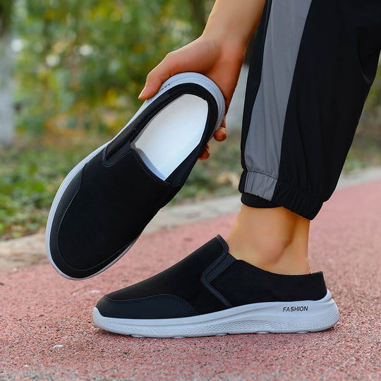 Damen Bequeme Freizeit-Slipper aus hochwertigem Velours R&B