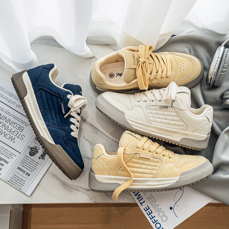 Damen Sportliche Sneakers mit atmungsaktivem Veloursleder und rutschfester Sohle R&B