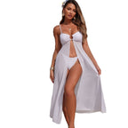 Damen Bikiniset mit verstellbaren Trägern und elegantem Wickelrock R&B