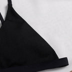 Damen Triangel-Bikinioberteil mit verstellbaren Trägern R&B