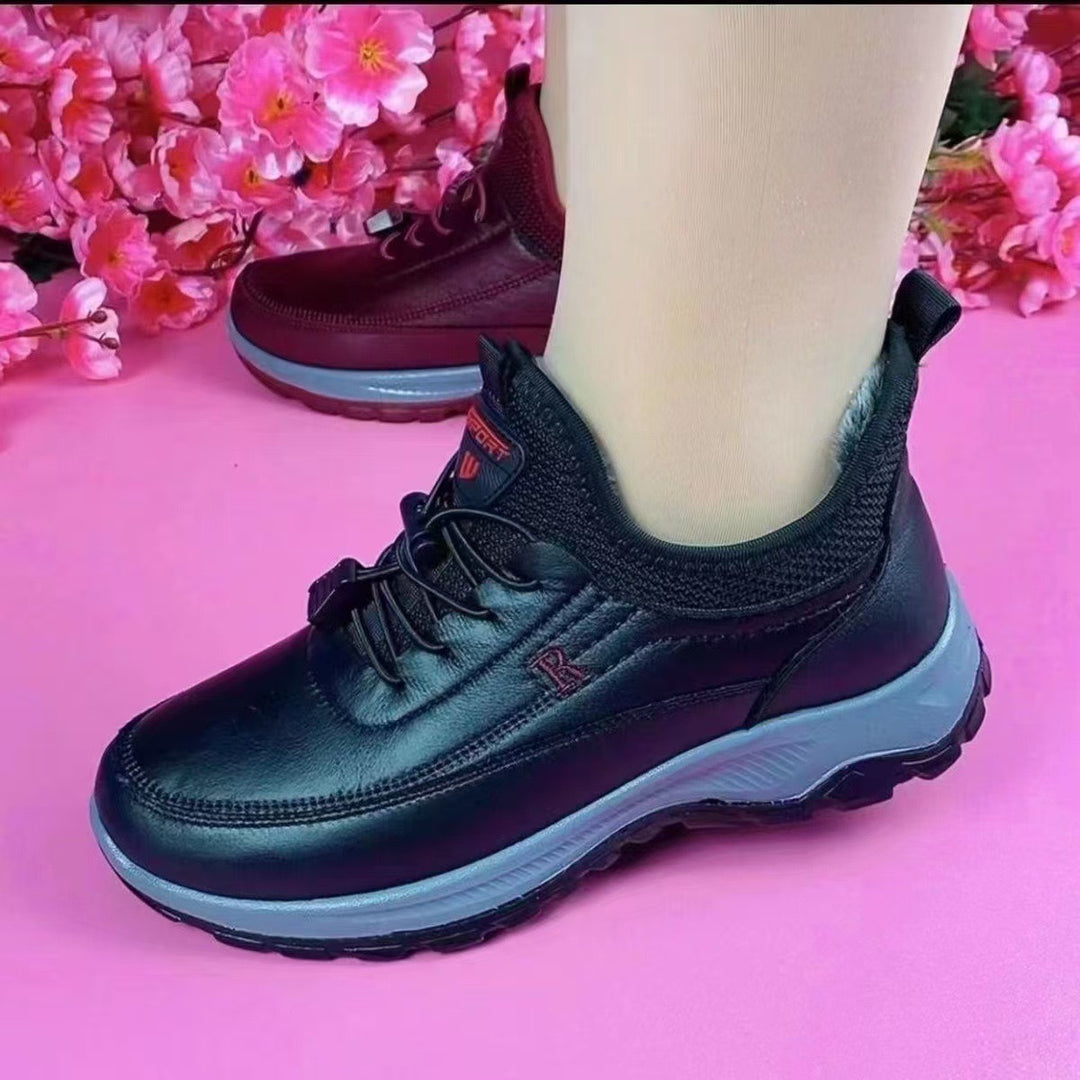 Damen Sportliche und bequeme Schnürsneaker mit dämpfender Sohle R&B