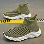 Damen Strick-Sneaker mit rutschfester Sohle und atmungsaktivem Obermaterial
