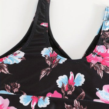 Damen Tankini mit floralen Akzenten R&B
