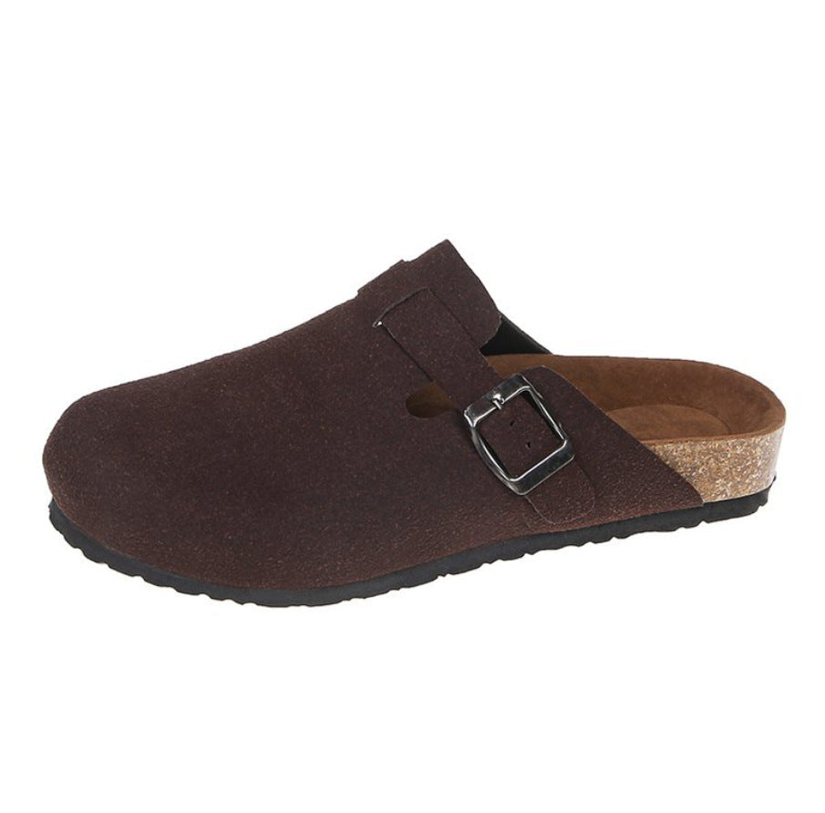 Damen Bequeme Clogs mit verstellbarem Riemen und anatomischem Fußbett EB