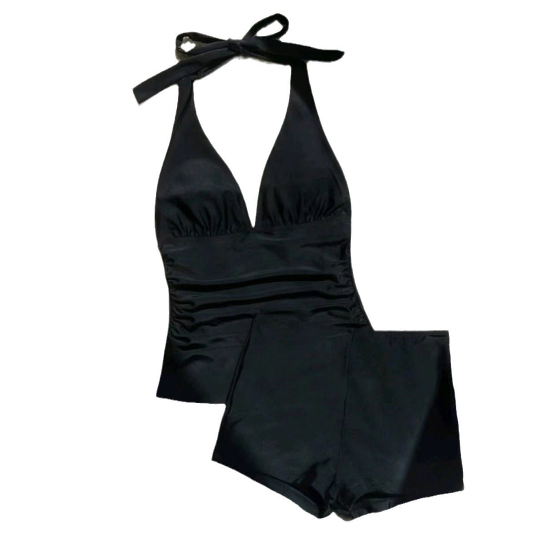 Damen Hochgeschnittener Tankini mit flexiblem Oberteil R&B