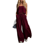 Damen Sommerliches Freizeit-Set mit weitem Oberteil und lässiger Hose R&B