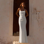 Damen Fließendes Maxikleid mit asymmetrischem Schnitt und eleganter Drapierung R&B