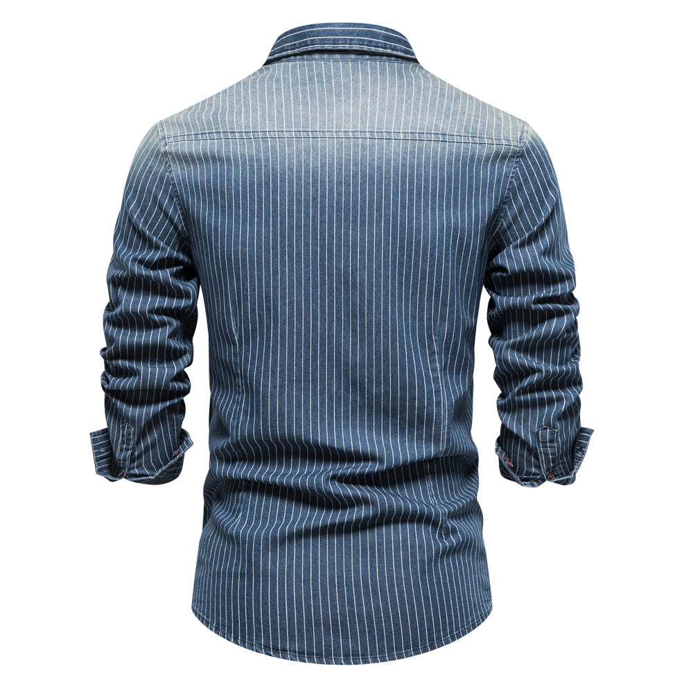 Herren Karohemd im modernen Slim-Fit-Stil mit Brusttaschen