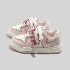 Damen Sneakers mit kreativem Schnürsystem und atmungsaktivem Mesh-Obermaterial