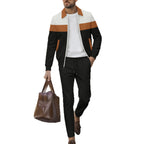 Herren stilvolle Freizeitjacke mit modernem Design und bequemen Jogginghosen R&B