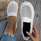 Damen Komfortable Slip-On Sneakers mit atmungsaktivem Netzdesign R&B