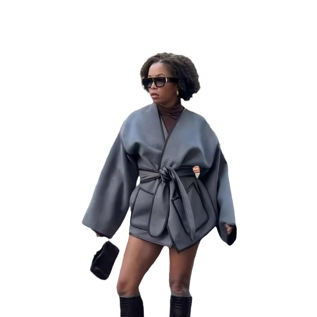 Damen Kimono-Style Überwurf R&B