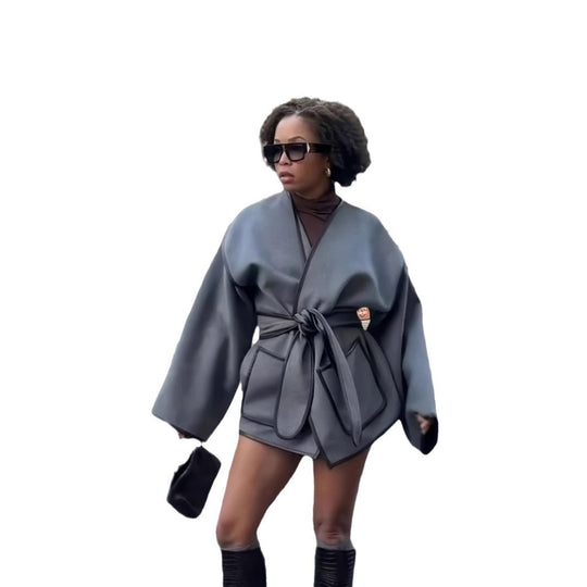 Damen Kimono-Style Überwurf R&B