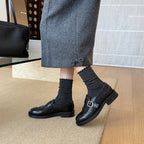 Damen Elegante Mokassins mit dekorativem Fransen-Design und modischen Schnallen R&B