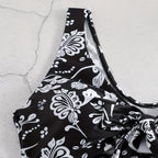 Damen Triangel-Bikini mit verspieltem Knoten-Detail R&B
