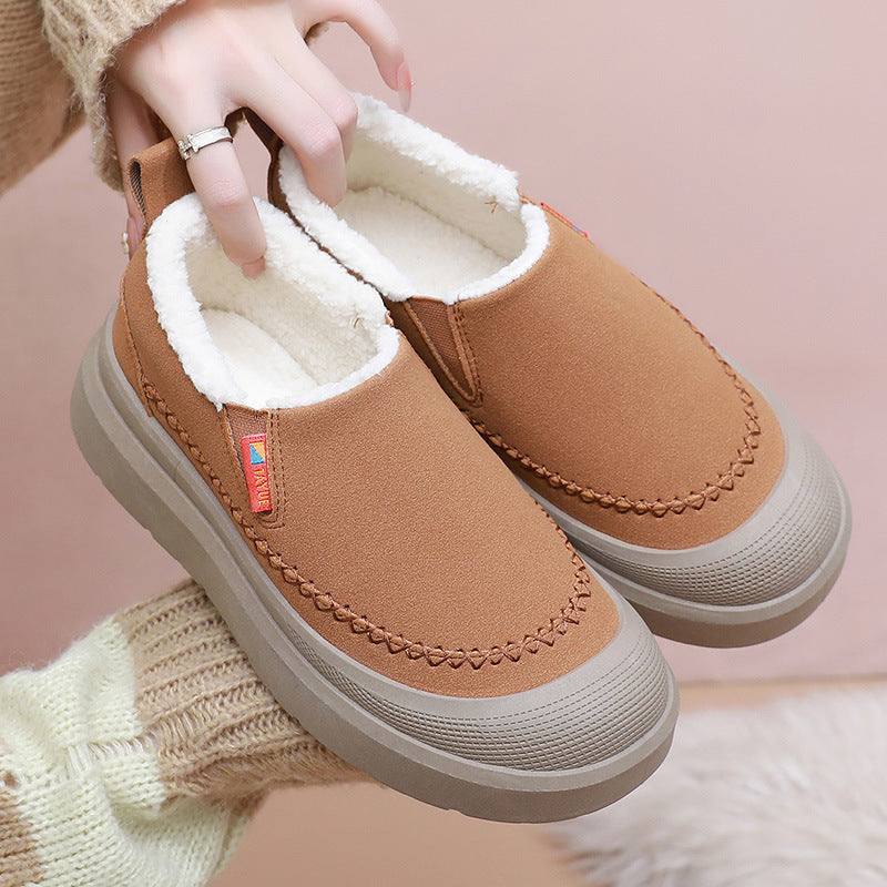 Damen Komfortable und warme Slip-On Hausschuhe mit kuscheligem Innenfutter R&B