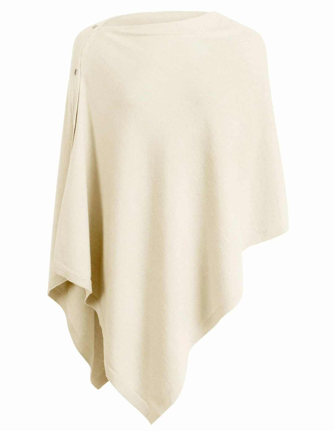 Damen vielseitiger Poncho aus hochwertiger Materialmischung R&B