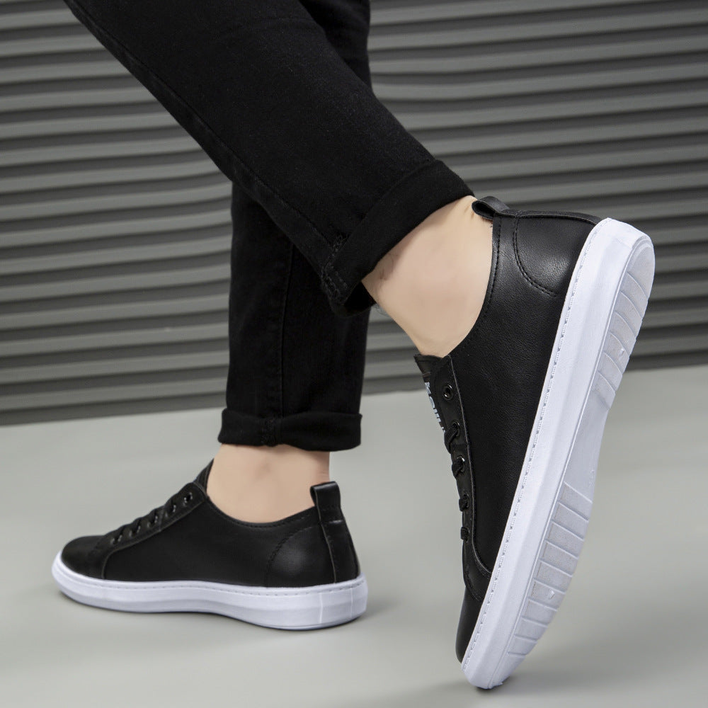 Herren Casual-Leder Sneakers mit rutschfester Sohle und atmungsaktivem Innenfutter R&B