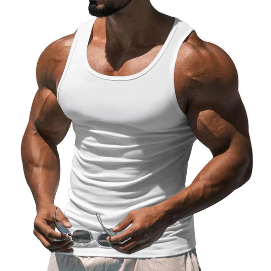 Herren Atmungsaktives Sport-Tanktop mit körperbetontem Schnitt R&B