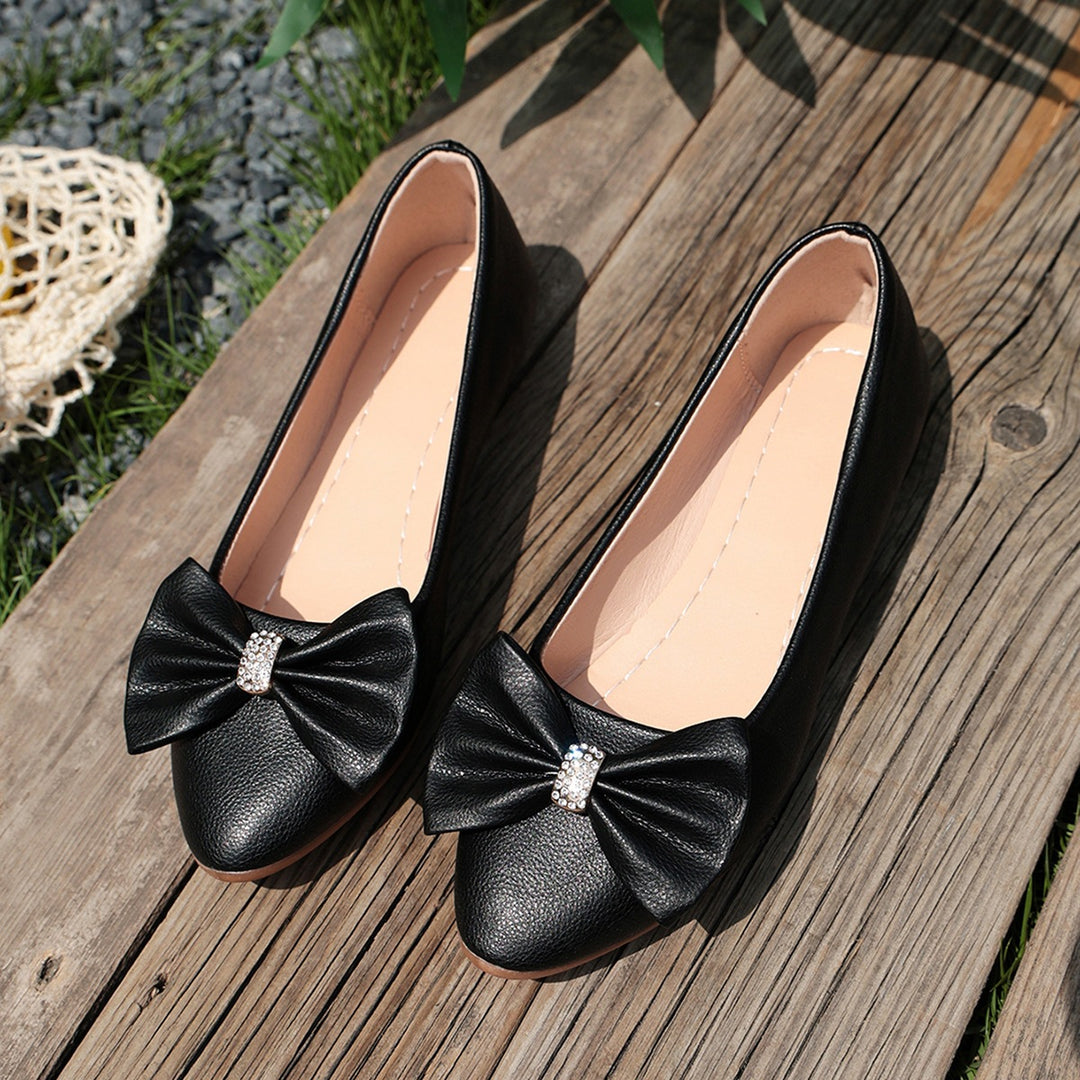 Damen Ballerinas mit großem Schmuckdetail R&B