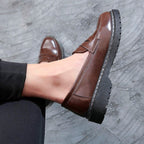 Damen Mokassins mit weichem Leder und rutschfester Sohle R&B