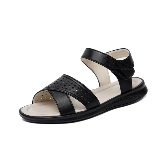 Damen Komfortable Sandalen mit atmungsaktiven Schnallen und rutschfester Sohle R&B