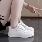 Damen Sportliche Sneaker mit modischem Design und dicker Sohle R&B
