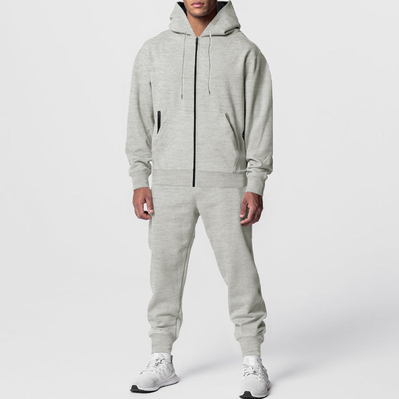 Herren sportliches Hoodie-Set mit atmungsaktiver Stofftechnologie R&B