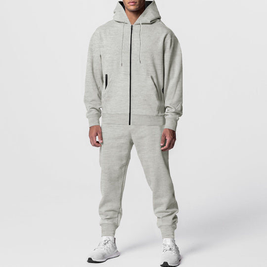 Herren sportliches Hoodie-Set mit atmungsaktiver Stofftechnologie R&B