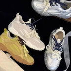 Damen sportliche Sneaker mit atmungsaktivem Mesh-Obermaterial und stabiler Laufsohle R&B