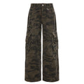 Damen Cargo-Hose im lässigen Camouflage-Stil mit großzügigen Taschen R&B