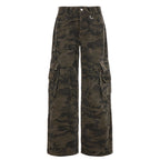 Damen Cargo-Hose im lässigen Camouflage-Stil mit großzügigen Taschen R&B